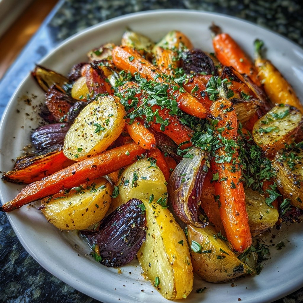 Romantic Herb Butter Roasted Vegetables