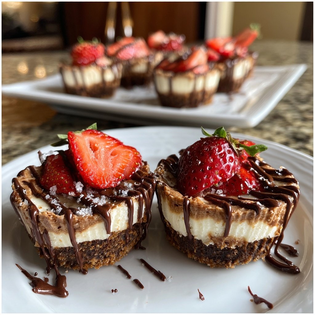 Chocolate Strawberry Layer Cups
