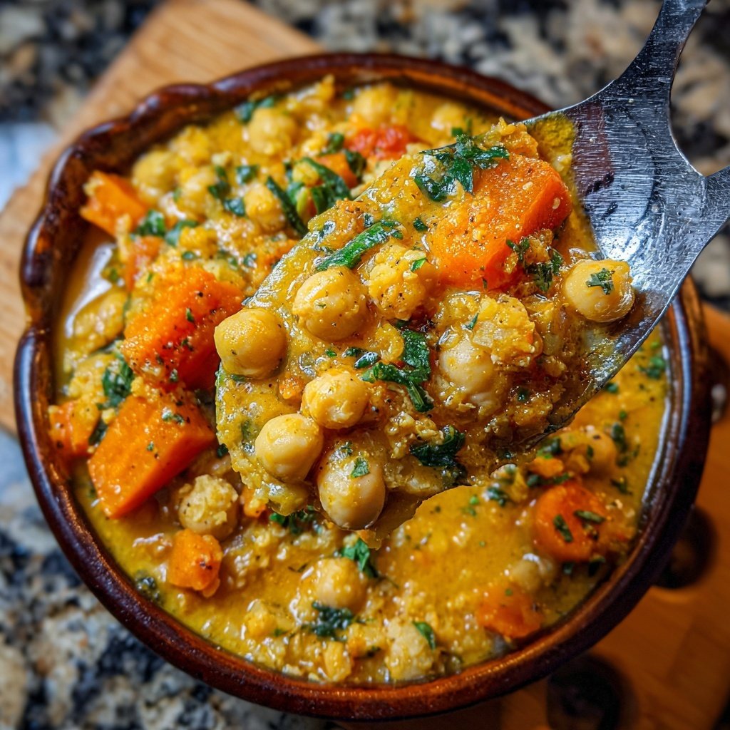 Healthy Crockpot Chickpea Stew