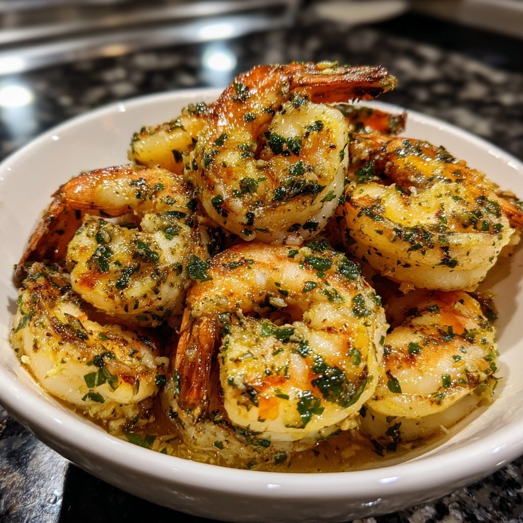 Garlic Butter Shrimp with White Wine