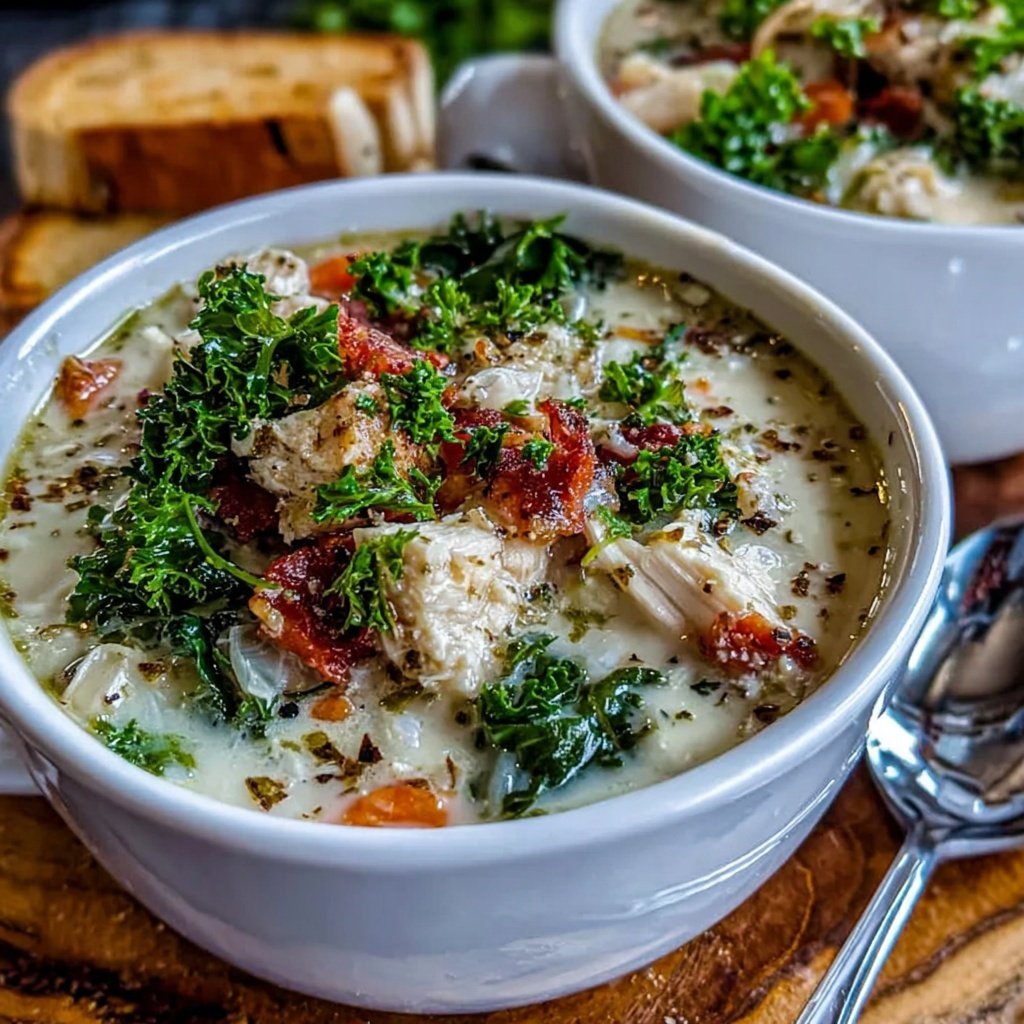 Healthy Chicken And Kale Soup