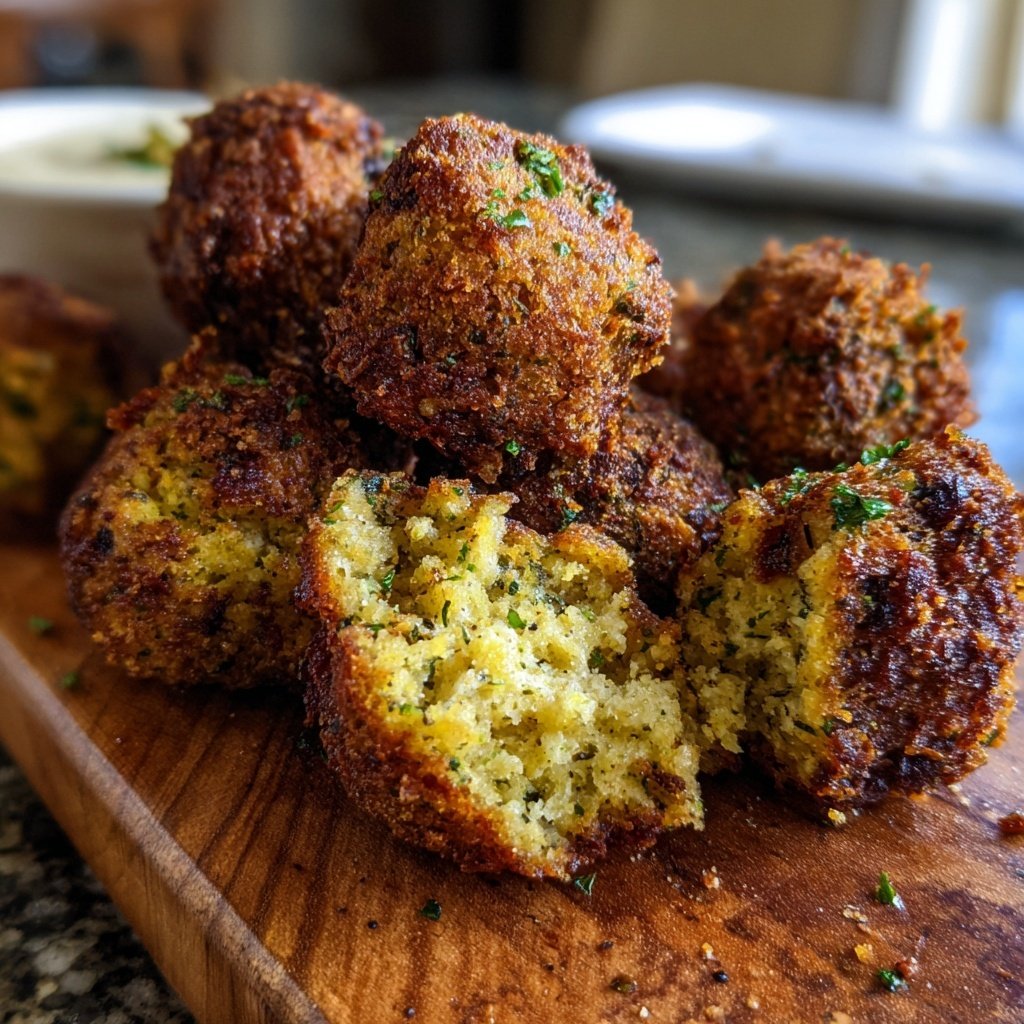 Super Bowl Food Crispy Falafel Nuggets