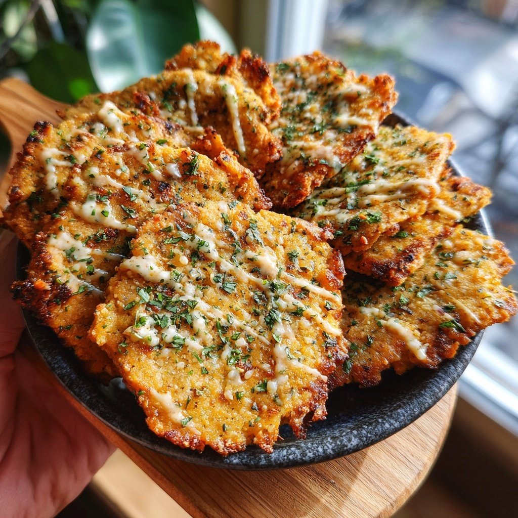 Crispy Chickpea Flatbread Snacks