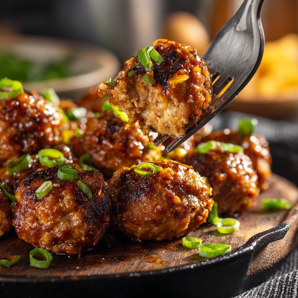 Honey Garlic Chicken Meatballs