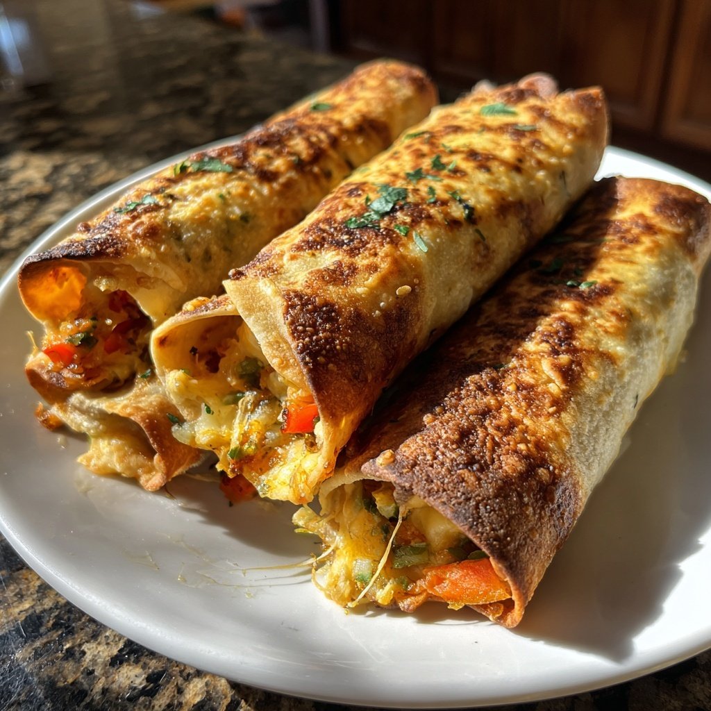 Super Bowl Food Cheesy Vegetable Taquitos