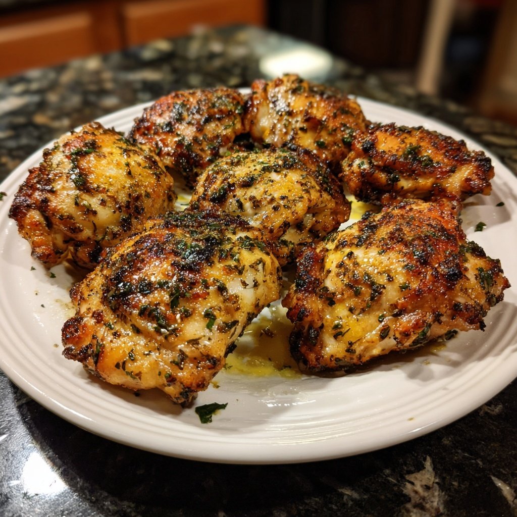 Greek Yogurt Marinated Chicken Thighs